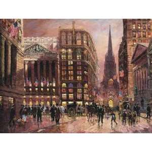 Wall Street 1890 (Canv)    Print 