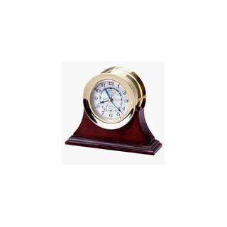 Howard Miller Brass Atlantic Tide & Time Clock 5 1/4 x 2 3/4 