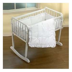  Simplicity Cradle Bedding   Color White   Size 15x33 Baby
