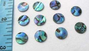 abalone paua shell 12 round circle inlay stickers 10mm  