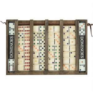    Melissa & Doug Classic Wooden Dominoes Game Board: Toys & Games