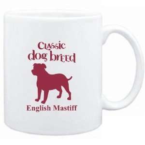 Mug White  Classic Dog Breed English Mastiff  Dogs:  