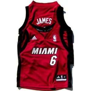   Infant LeBron James Miami Heat Replica Red Jersey: Sports & Outdoors