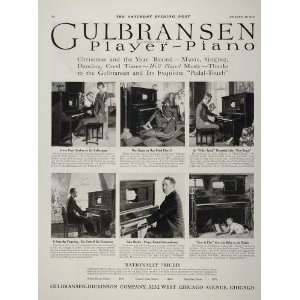 1920 Vintage Ad Gulbransen Dickinson Player Piano Baby   Original 