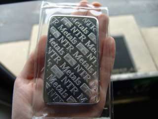 10 oz 999 Pure NTR Metals Silver Bar Bars Bullion Rare (Sealed)  
