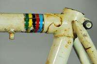 1970s Cicli Welker Italian Bicycle Frame pearl steel lugged garlatti 