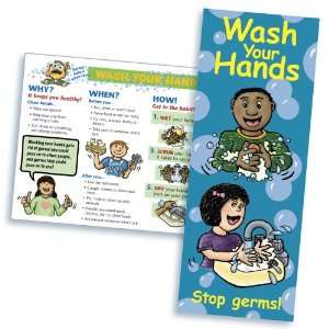 Wash Your Hands Stop Germs Fun Information Pamphlet For Kids Ages 8 