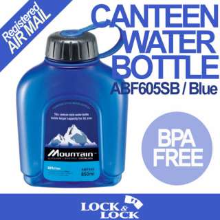 Lock n Lock Canteen Water Bottle Blue Outdoor 30oz New  