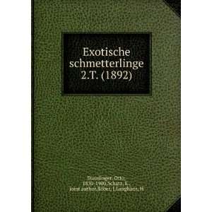   ,Schatz, E., joint author,RÃ¶ber, J,Langhans, H Staudinger Books