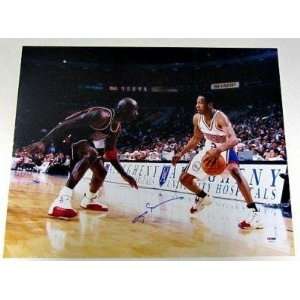 Autographed Jordan Picture   Allen Iverson Philadelphia 76ers 16x20 w 