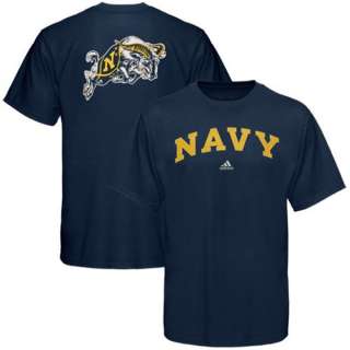 Navy Naval Academy Adidas Relentless T Shirt sz Large  