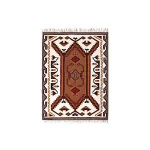  NOVICA 100% alpaca rug, Inca Grandeur (2.5x4)