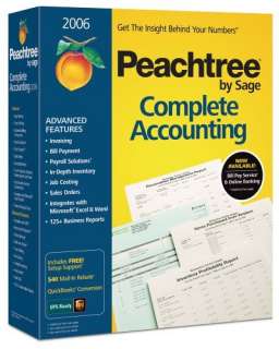 Peachtree Complete Accounting 2006 PC Perfect  