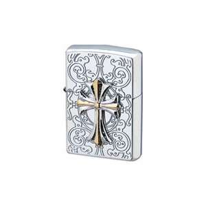  Zippo Engraved Cross Emblem Lighter: Health & Personal 