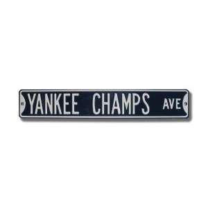    New York Yankees Yankee Champs Avenue Sign: Sports & Outdoors