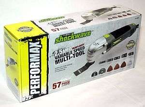   Shockwave 2.5 amp Variable Speed Multi Tool 57 pc 2 yr warranty NEW
