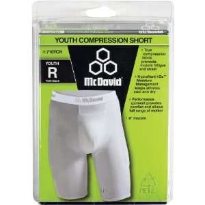   Youth Compression Shorts With Flexcup White   McDavid 710YCR W R