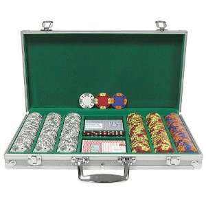 300 Tri Color Suit Design Set w/Aluminum Case   Casino Supplies Poker 