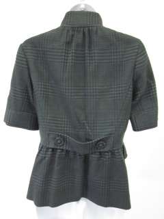 you are bidding on vera wang lavender label blue houndstooth blazer in 