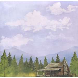 Smoky Mountains Mountain Cabin 12 x 12 Double Sided 