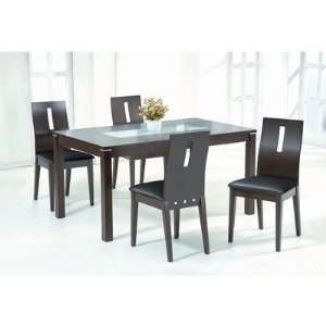   48 5 Piece Soho Combination Glass Dining Table Set Furniture & Decor