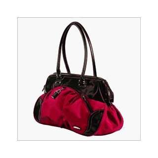   And Faux Leather Manhattan Carpet Bag   Red