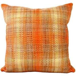    Lance Wovens The Mod Sunrise Leather Pillow: Home & Kitchen