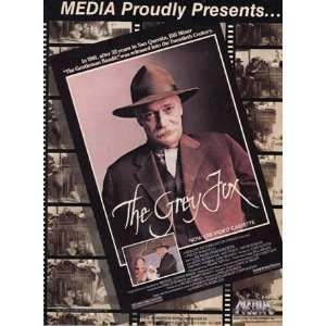   Ad: 1983 The Grey Fox VHS Promo: Farnsworth: United Artists: Books