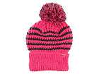Nike Chunky Stripe Pink Pom Beanie Knit Cap Hat Lid Dome Womens Ski 