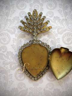 Jeweled Sacred Heart: Ex Voto Santos Milagro CACHETTE  