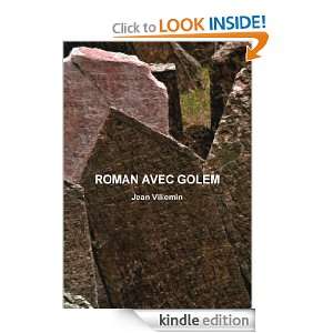   AVEC GOLEM (French Edition) Jean Villemin  Kindle Store