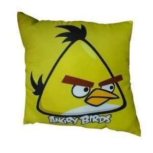   Angry Birds Yellow Pillow Cushion   Licensed Angry Birds Merchandise