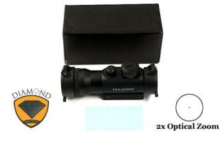 Diamond Tactical 2x42 Zoom Metal Airsoft Red Dot Scope  