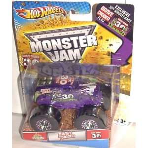 2012 HOT WHEELS GRAVE DIGGER 30TH ANNIVERSARY 164 SPECTRAFLAME PURPLE 
