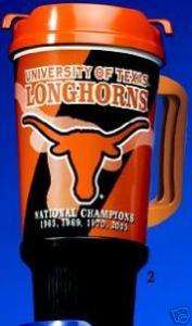 University of Texas 32 oz Insulated TRAVEL Mug Cup UT  