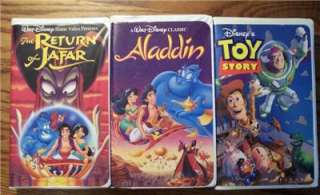 VHS  Toy Story, Aladdin and The Return of Jafar (ALL THREE!)  