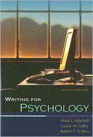 Writing for Psychology, (0495092061), Mark L. Mitchell, Textbooks 