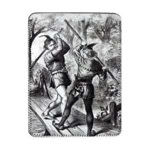 Robin Hood and Little John (engraving) by English School   iPad Cover 