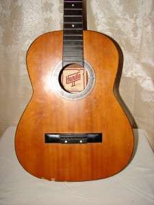 Vintage Hondo Acoustic Guitar Wood And Brass Korea Mkd   