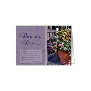  Birthday Blessings   Floral, Bible Verse Card Health 