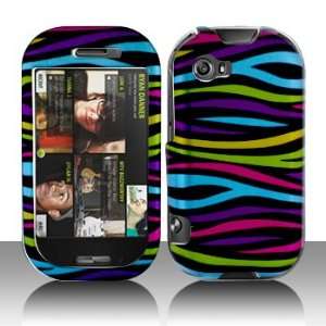  For Verizon Sharp Kin 2 Accessory   Rainbow Zebra Designer 