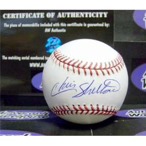  Chris Shelton Autographed/Hand Signed MLB Baseball: Sports 