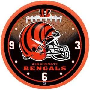  NFL Cincinnati Bengals Team Logo Wall Clock: Sports 