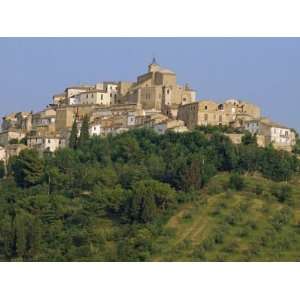 of an Ancient Wine Town on a Hill at Loreto Aprutino in Abruzzi, Italy 