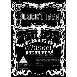 Black Tiger Whiskey Venison Jerky  Grocery & Gourmet Food