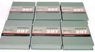 Ampex Master Broadcast Video Cassettes 297 U Matic SP   Lot of 6 