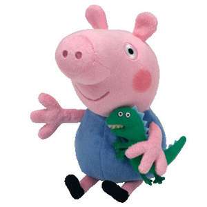 TY Beanie Peppa Pig & Friends   George 6 Soft Plush Toy  