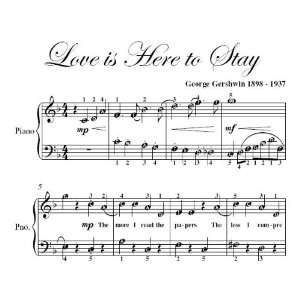   to Stay George Gershwin Easy Piano Sheet Music George Gershwin Books