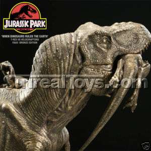   JURASSIC PARK Tyrannosaurus vs Velociraptors T Rex v Raptor Sideshow