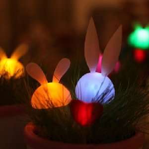  Glowing Rabbit Plant Pot: Home & Kitchen